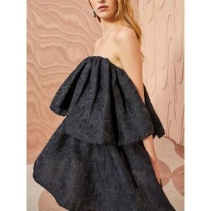 Ulla Johnson Black Jacquard Dress